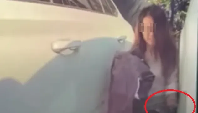 影/停車糾紛狂刮車　特斯拉「哨兵模式」拍到女子似鬼笑