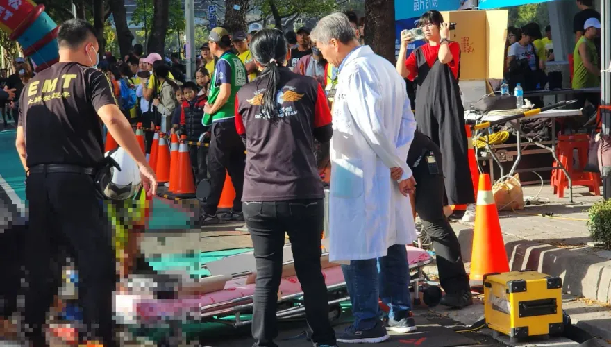 快訊/台中跑半馬2選手突沒了呼吸　1人是80歲阿伯！搶命幸皆救回