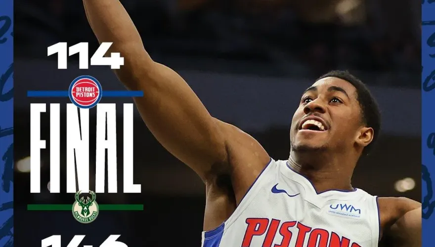 NBA活塞慘遭公鹿痛宰　吞隊史最長23連敗