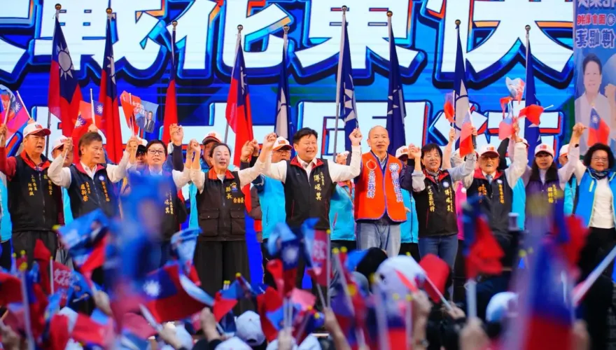傅崐萁競選總部成立　韓國瑜偕「韓流」助陣：他是花蓮人的心肝寶貝