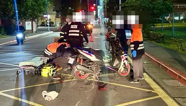 北市機車騎士視線不佳撞手推車　老婦被撞飛顱內出血骨折送醫