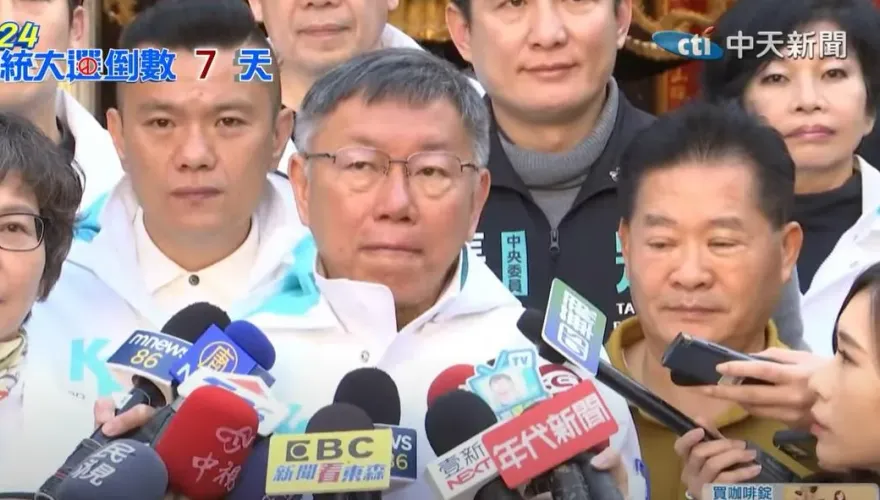稱侯友宜在操作棄保　柯文哲提3板塊都已固定：只剩少數中間游離票可爭取