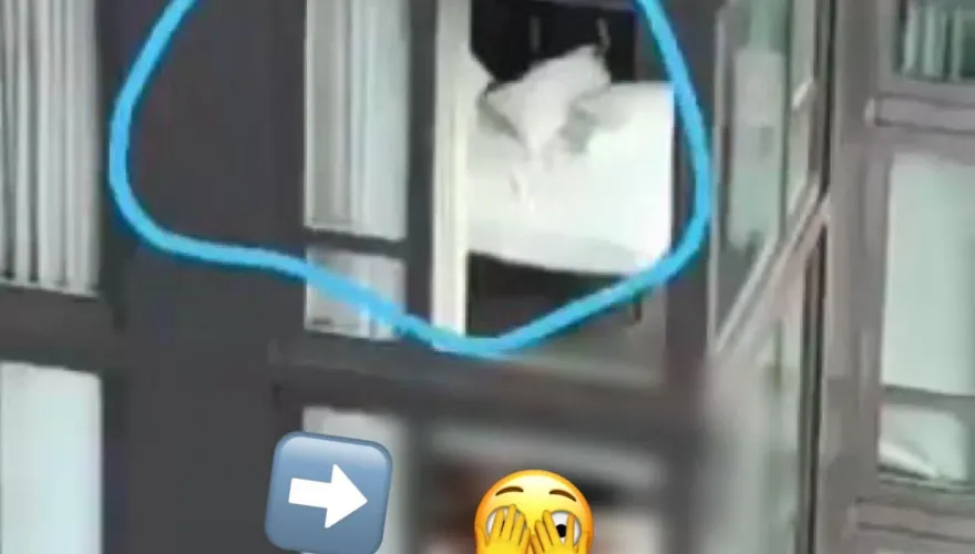 這飯店必須入住！他辦公羞見對面阿姨樓上整床　猛男樓下賣力跟妹子搖床