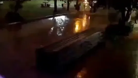 驚悚片！阿根廷男躲雨「突遭雷劈」竄火光倒地　命大沒死