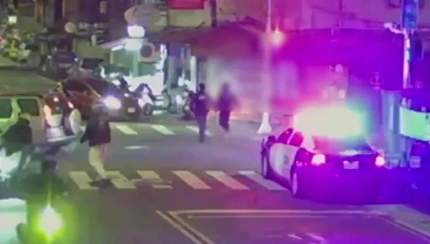 影/警匪追逐！新北通緝找女友亂叭被盤查　逃竄撞賓士搜出毒品