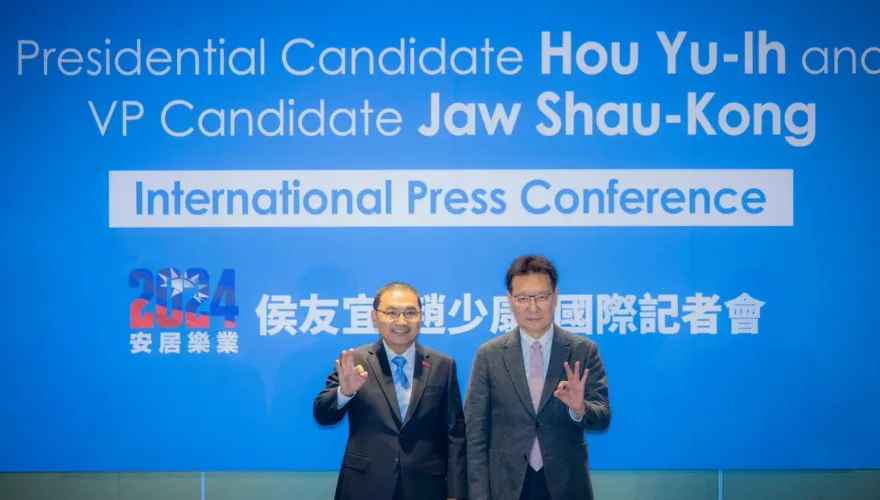 「台海安定、台灣安全、世界安心」　侯友宜誓扛印太和平：扭轉兩岸兵凶戰危