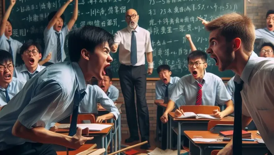火爆英語課！嘉義某高職上課上到一半　 同學爆口角、桌椅齊飛