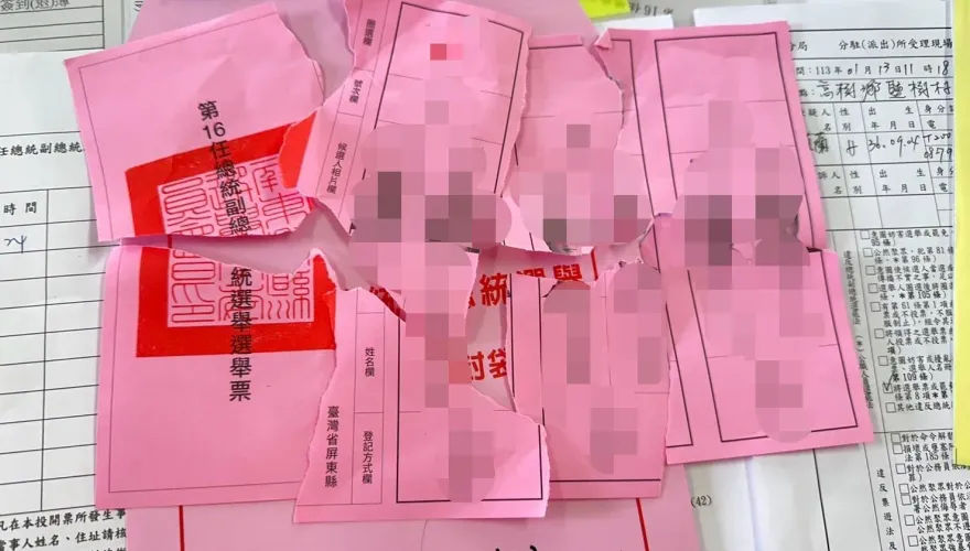 基隆女拿私章蓋選票　「撕毀」想領新的被警逮傻眼