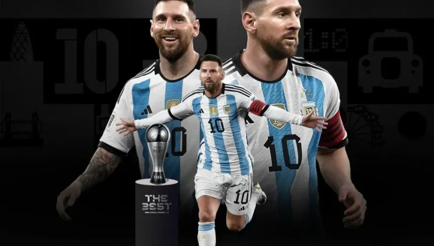 獎不完！險勝哈蘭德　梅西生涯3度獲FIFA最佳男子球員獎