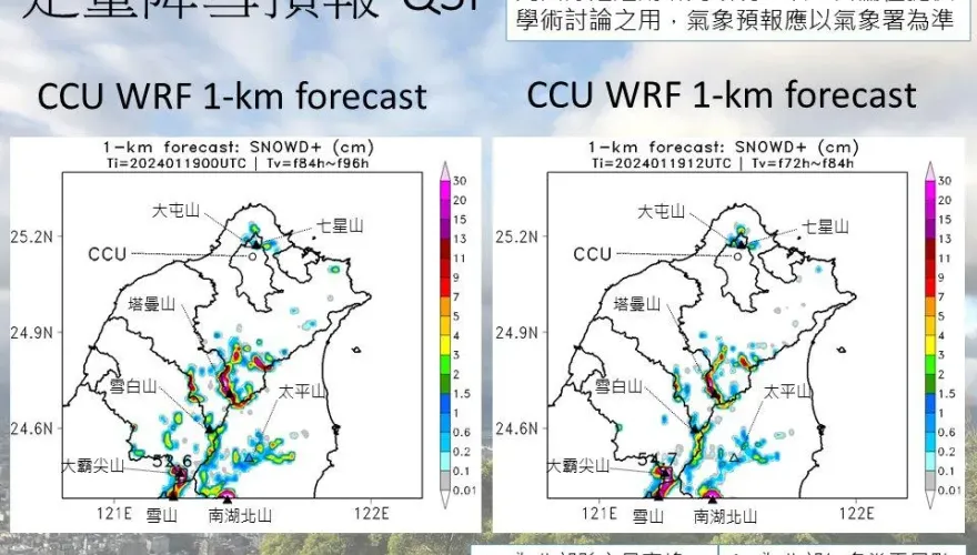 快衝陽明山賞雪　學者「厚度可望達10公分」：竹子山降雪訊號最多