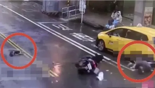 影/三峽屁孩無照二度亂飆！過馬路阿公躲一劫　愛狗遭撞飛