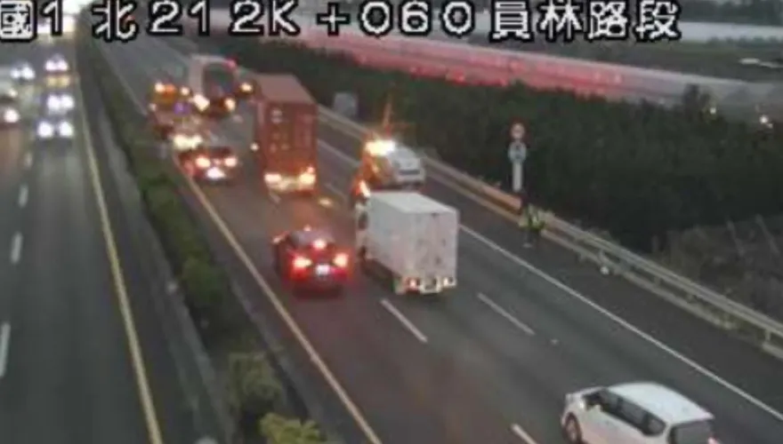 快訊/下班注意！國1員林段南向4車追撞　回堵2公里