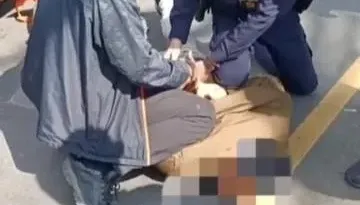 影/壓制影像曝！搶郵局嫌犯開自家賓士車拔牌行搶　放火想燒毀監視器主機