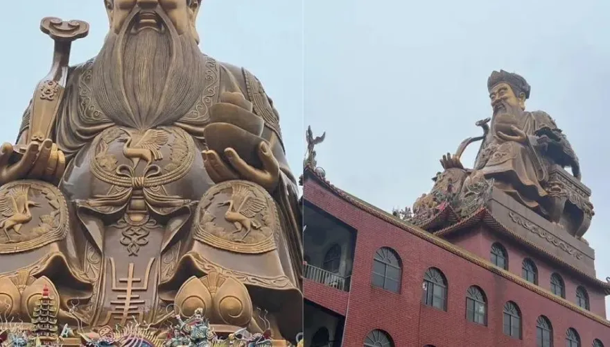有求必應/全台最大尊土地公「宜蘭四結福德廟」 　過年參拜求財第一站