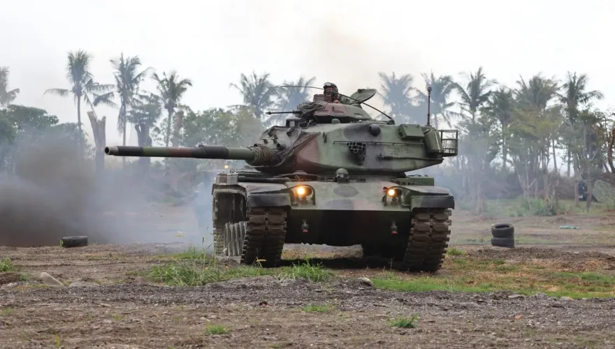 陸軍春節反共軍滲透操演　狙擊手、M60戰車協同作戰
