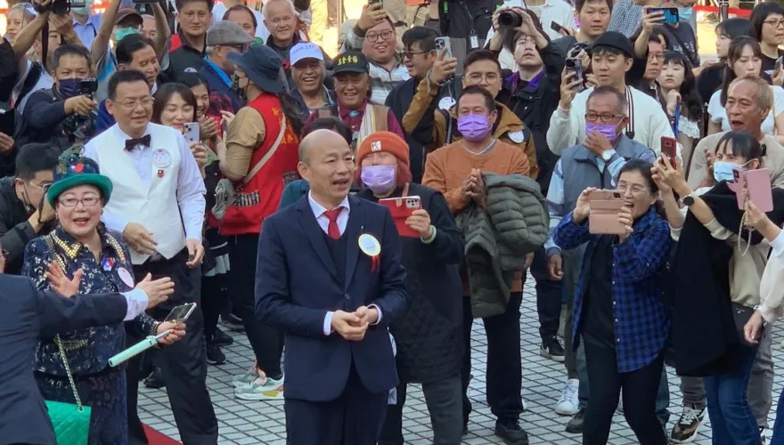 影/被問對立院龍頭選情有信心？　韓國瑜2字回應