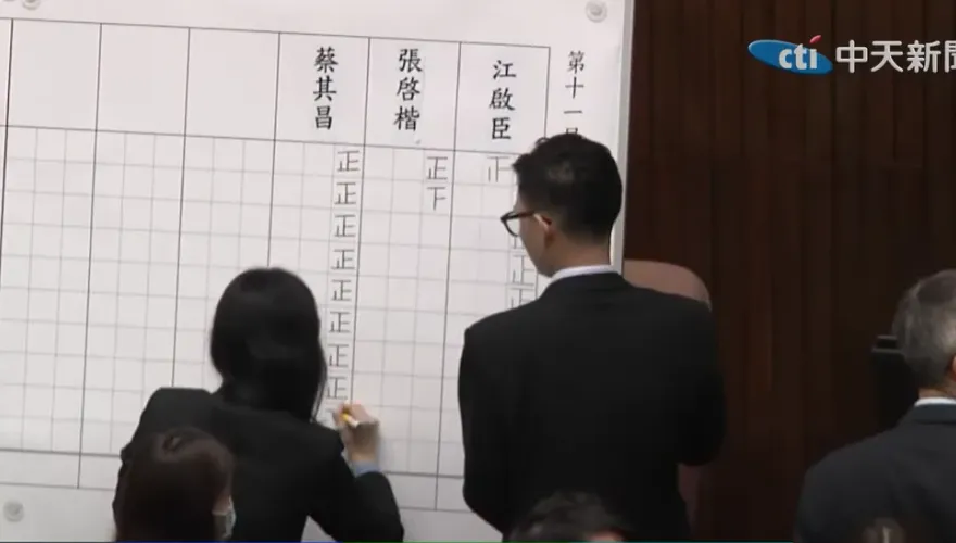 影/民眾黨「說好不推立法院副院長人選」又變卦　張啟楷獲得8票