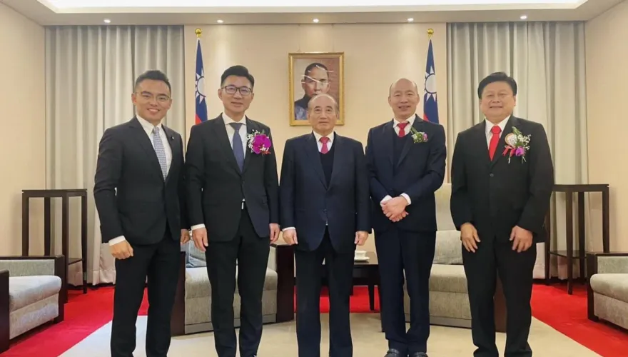 韓國瑜、江啟臣拜會王金平！洪孟楷：國會外交、朝野協商、議事運作經驗傳承