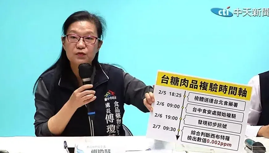 快訊/台中市複驗「瘦肉精」豬肉　驗出西布特羅0.002ppm