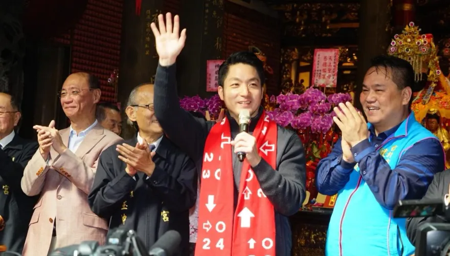 初四迎財神　蔣萬安赴宮廟走春祝賀恭喜發大財