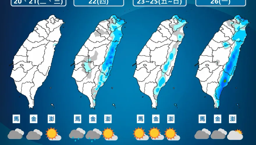 2/22週四變天！下週氣溫急跌「挑戰冷氣團等級」　北、東持續陰雨