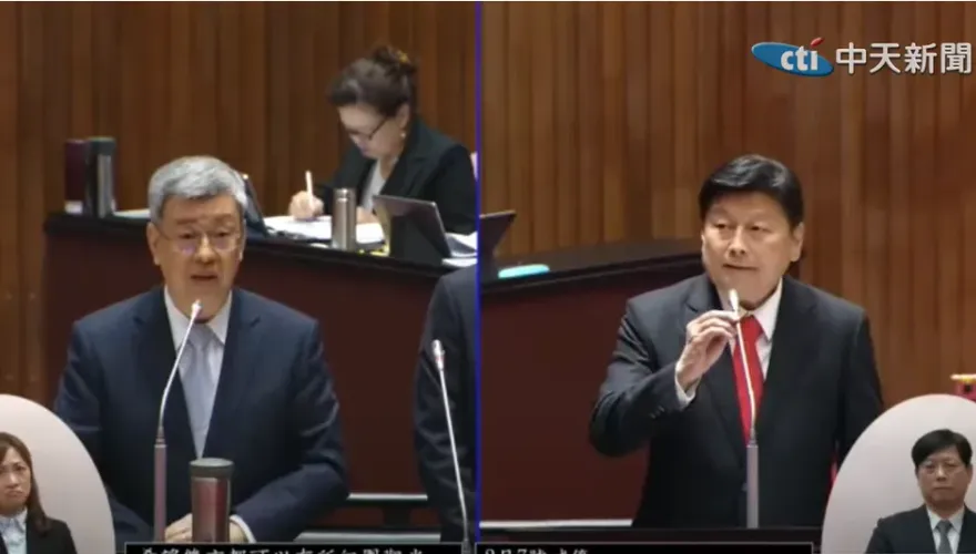 影/傅崐萁總質詢開嗆「希望你禱告對得起2300萬人民」　陳建仁：我會感謝天主