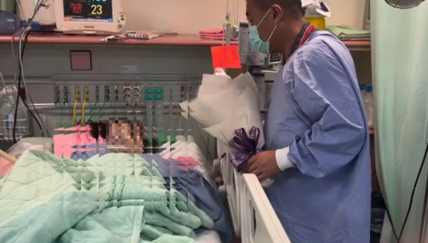 彰化3姊弟重大車禍！姊姊今生日「昏迷指數剩3」　正義哥帶花束到病床前打氣