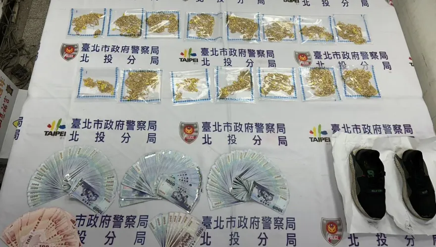 影/黑衣男搶北投銀樓百條金項鍊！一路南下換裝變賣　國道警圍捕到案