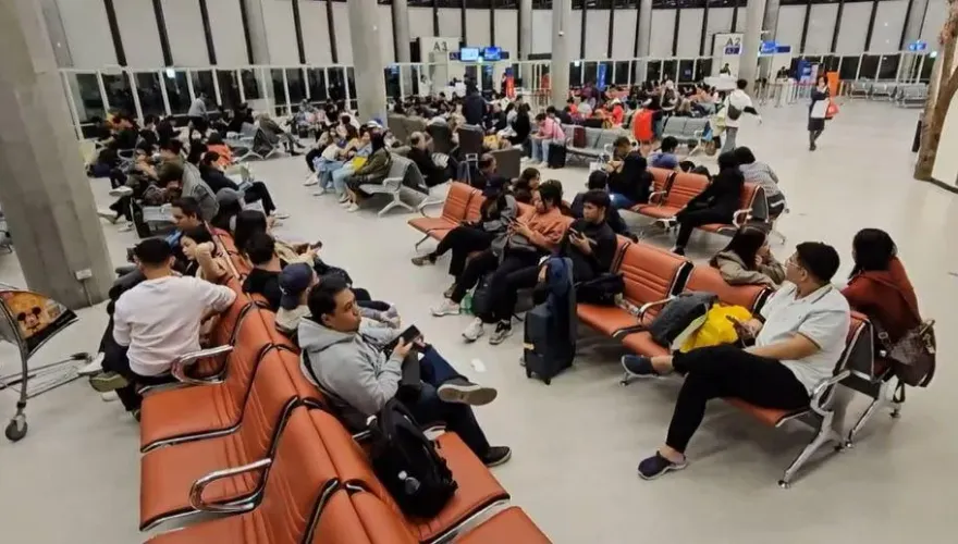 桃園機場南跑道歲修大塞機　旅客可上網查「最新動態」