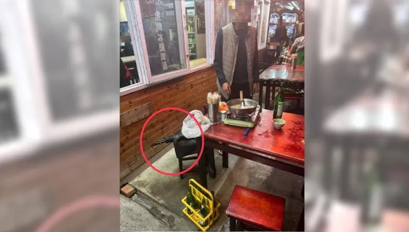 南機場夜市熱炒店椅子驚見「槍頭」！　他辯稱防身用下場慘
