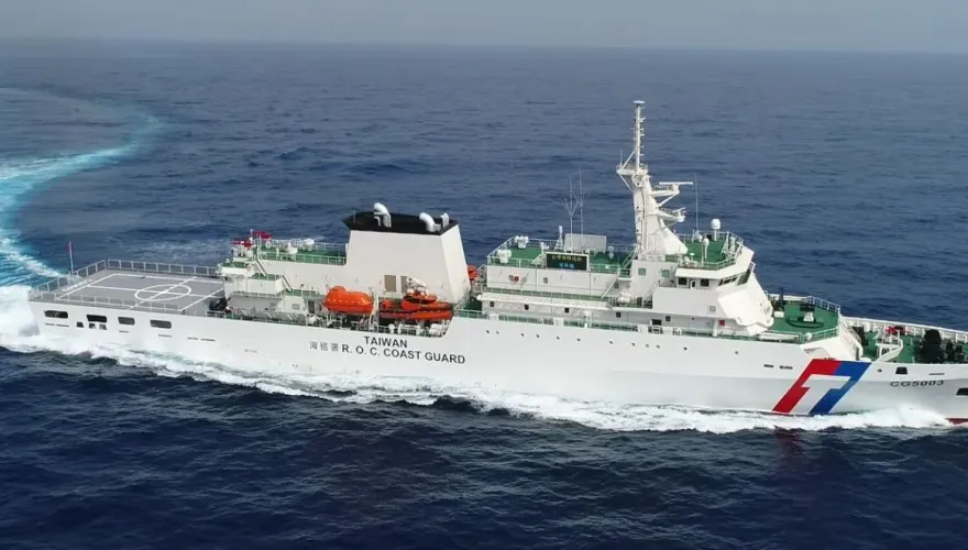 4000噸雲林艦交船、台北艦命名下水　蔡英文：提升海巡量能