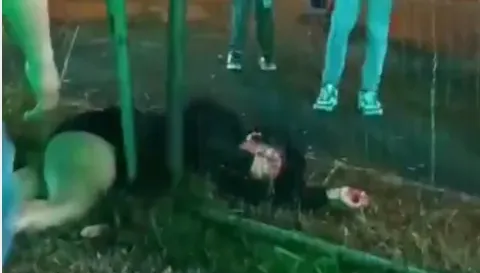 男女玩「飛天八爪魚」遭甩飛15公尺撞圍欄全身是血　頭腳受傷送醫急救