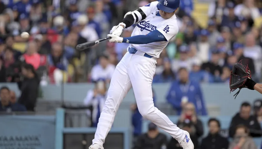 「超速」二壘打！大谷翔平再現怪力　186.3km破道奇紀錄