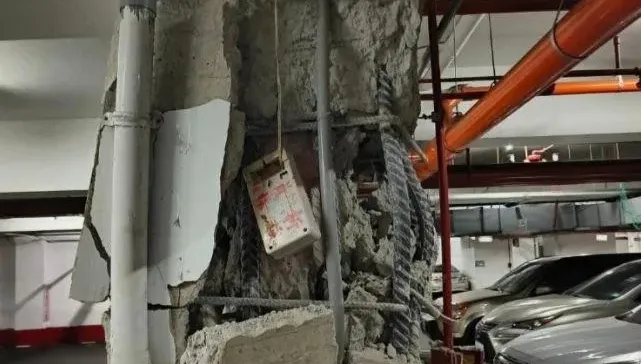 7.2強震撼全台/震到鋼筋外露！土城大樓梁柱結構崩壞住戶驚