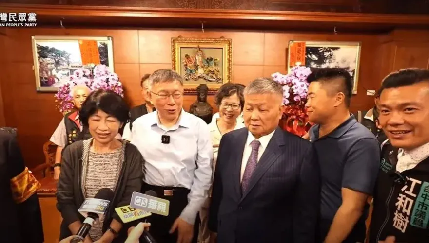 大甲媽遶境/顏清標要陳佩琪多出門　柯文哲：唉唷！帶這個出來麻煩