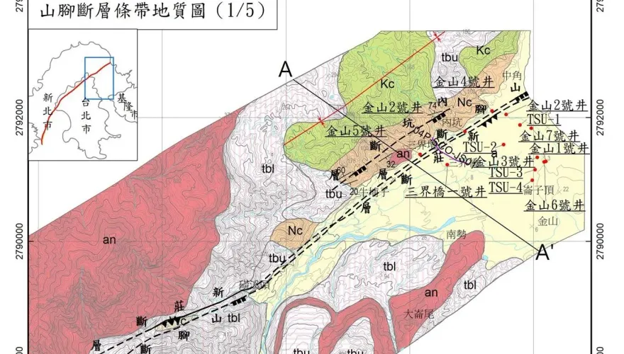 不只1條山腳斷層！研究報告：貫穿北台灣有「五大斷層」