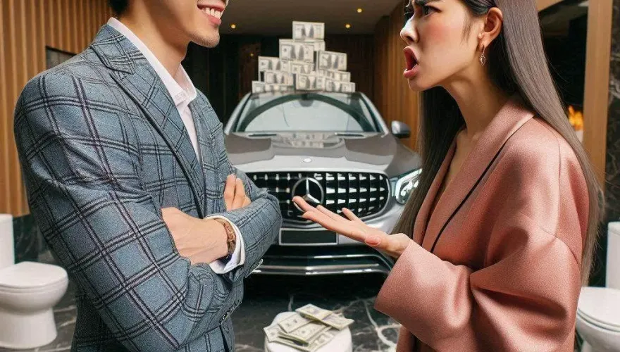 跟女友借60萬不還拿去買賓士...他異想天開想用馬桶抵債　挨告得還50萬