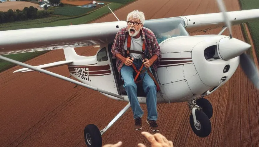 匪夷所思！美國賓州小飛機在農場墜毀　原因竟是飛行員掉下飛機撞到機尾
