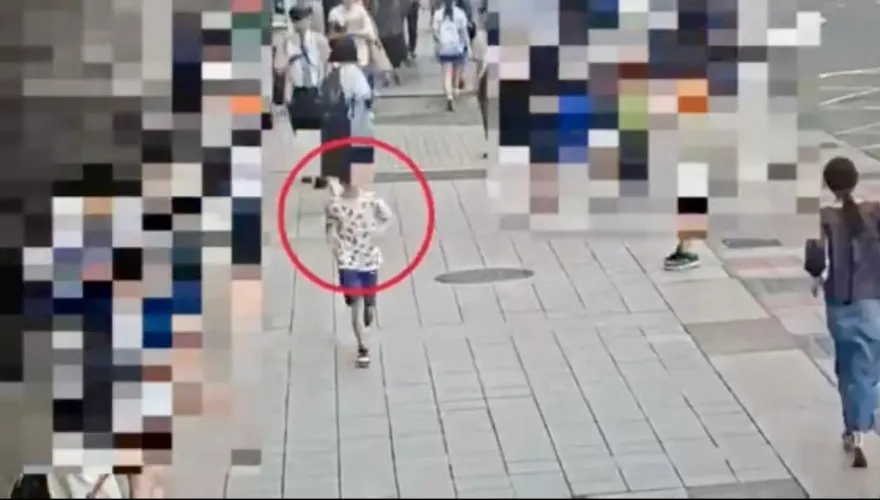 影/港籍11歲童中正紀念堂狂奔　父母找嘸人警2KM外地下街尋回