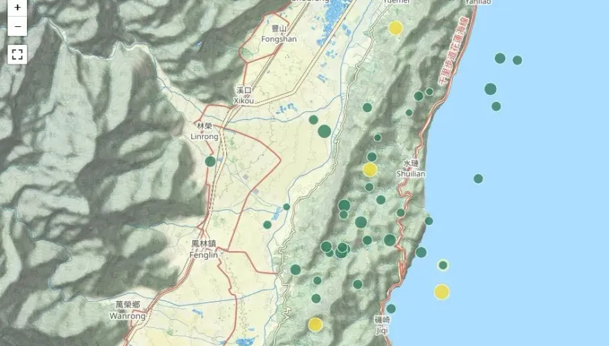 花蓮餘震「從近海移到陸上」！　地質專家：有點異常