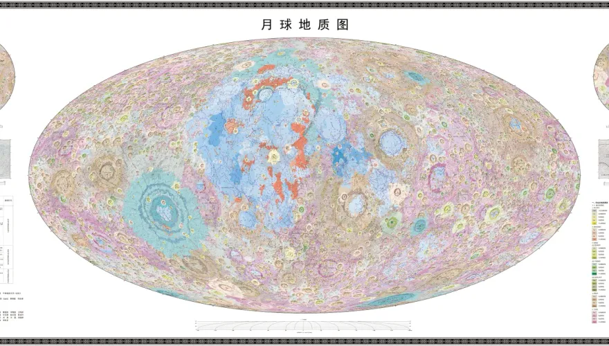 陸發布全球首套超精密「月球寫真集」　上萬個撞擊坑一覽無疑