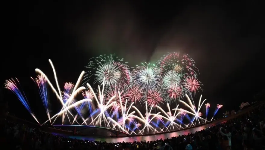 2024澎湖國際海上花火節試放  逾3千人共享煙花燦爛