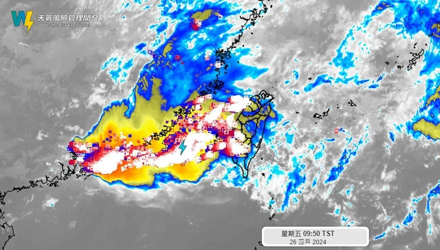 閃電列車出現了！ 苗栗以南防豪雨　北部也開始打雷「需留意」