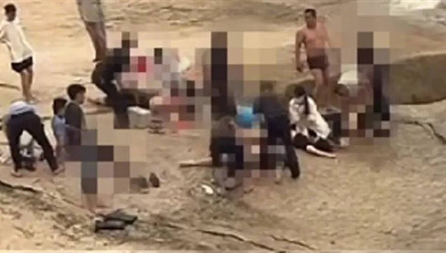 合影成遺照！1家5口在海中礁石上拍照被海浪捲走　4人溺亡1人獲救