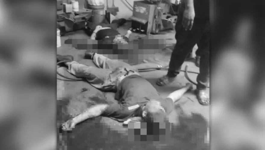 幫輪胎充氣突爆炸！19歲員工「爆頭亡」　血流滿地死狀駭人
