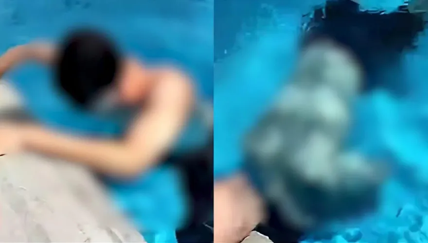 影/驚悚！游泳教練練憋氣「突水中抽搐」　沉入池底溺斃…家屬控同事：只顧拍片