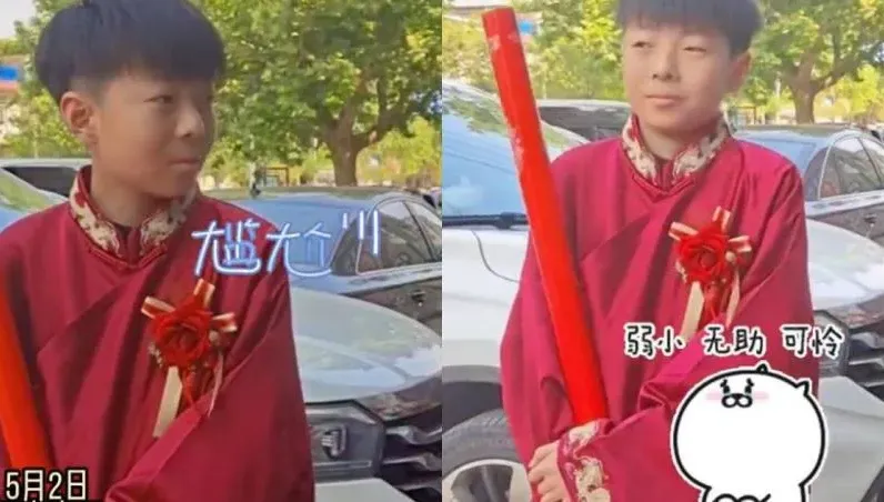 婚禮大型社死！14歲小伴郎發現「伴娘是班導師」　眼神超無助