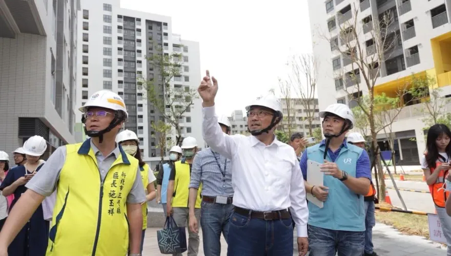 新北市最大基地社會住宅　侯友宜視察三峽國光二期