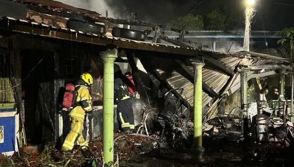 影/母親節前夕悲劇！嘉義民宅惡火父帶3女逃出 　母成焦屍2子皆亡