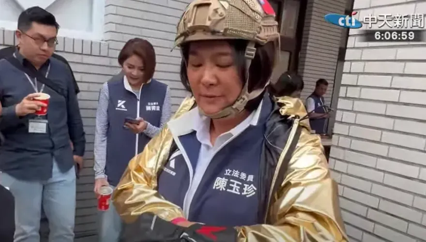 國會改革三讀決戰517　陳玉珍全副武裝